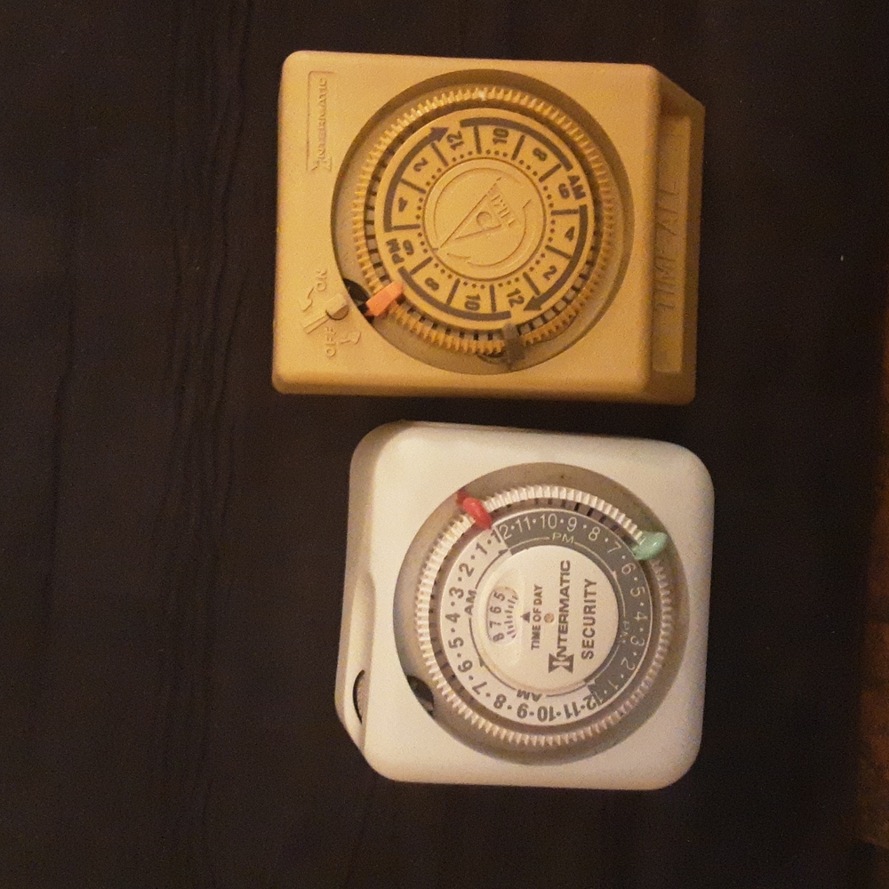 2 VINTAGE INTERMATIC TIMERS